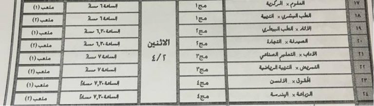 دورة الصداقة بملاعب المدينة الجامعية