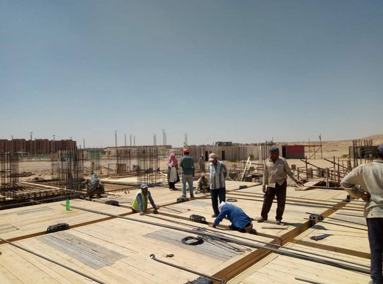 الإدارة الهندسية بالجامعة تستكمل العمل بالمقر الجديد لكلية التربية الرياضية