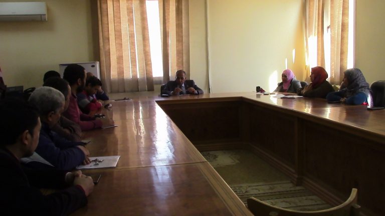 التربية الرياضية تستعرض إستعدادات إمتحانات الفصل الدراسى الأول – العام الجامعى 2019-2020م