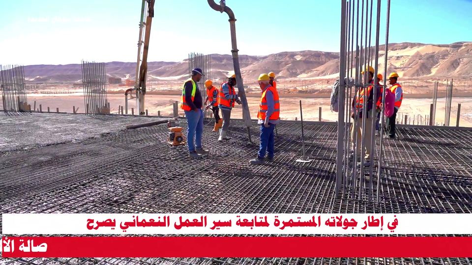 في إطار جولاته المستمرة لمتابعة سير العمل النعماني: صالة الألعاب الرياضية بجامعة سوهاج ستحقق كافة المتطلبات الرياضية لأهالي الصعيد وستكون بمثابة إرث استثماري