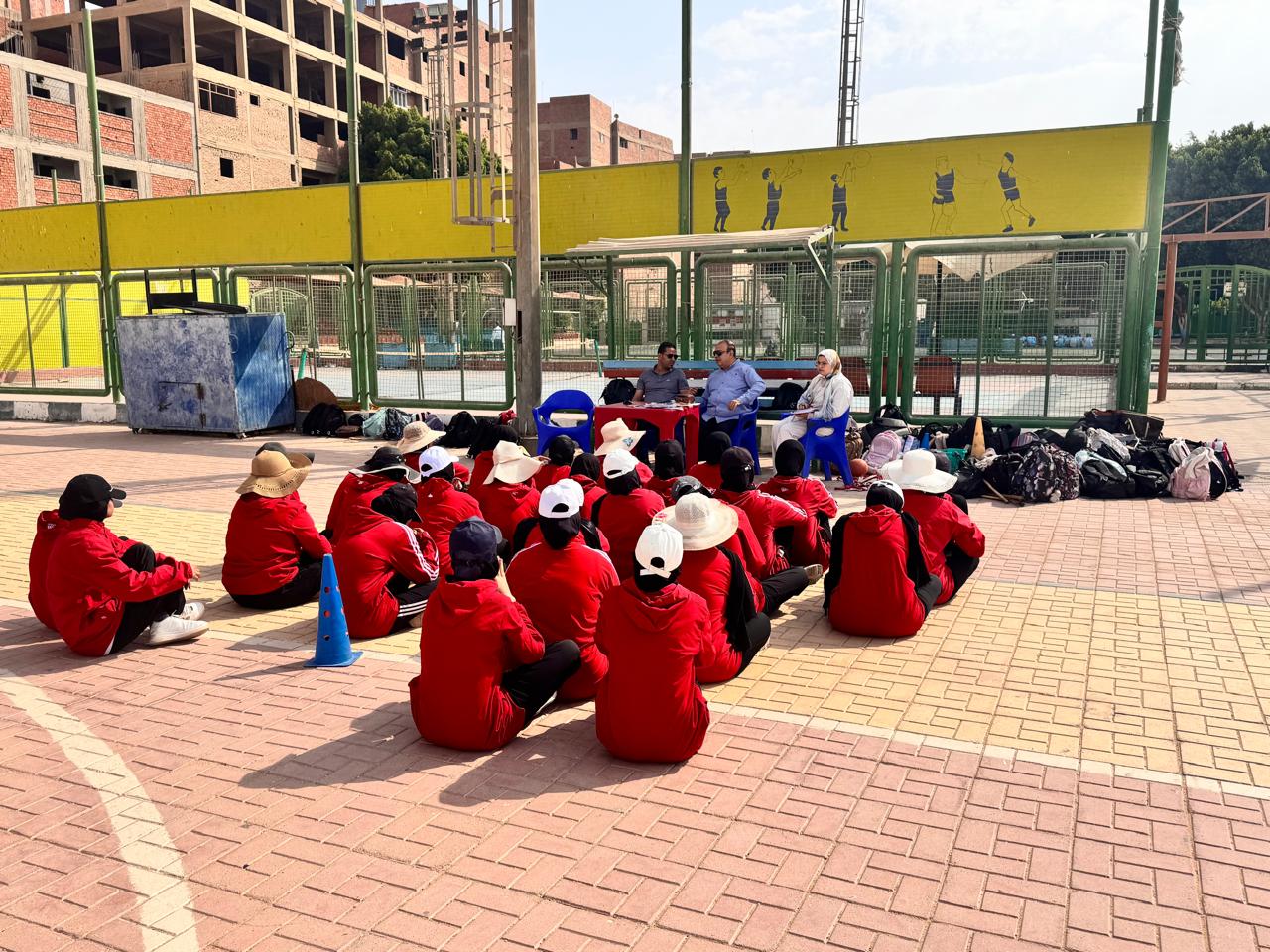 جانب من متابعة انتظام المحاضرات العملية لطلاب كلية علوم الرياضة جامعة سوهاج
